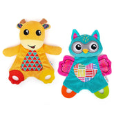 teytoy owl crinkle-teether toy soothes gums and supports sensory play.