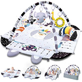 TFDER Baby Gym Play Mat 8-in-1 tummy time area encourages active movement and exploration.