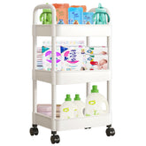 Tfulad baby diaper cart front view with wheels and handle for easy mobility around the nursery.