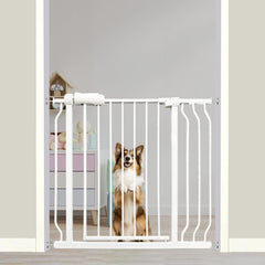 Thasamm Auto Close Baby Gate with wide opening for easy one-handed passage