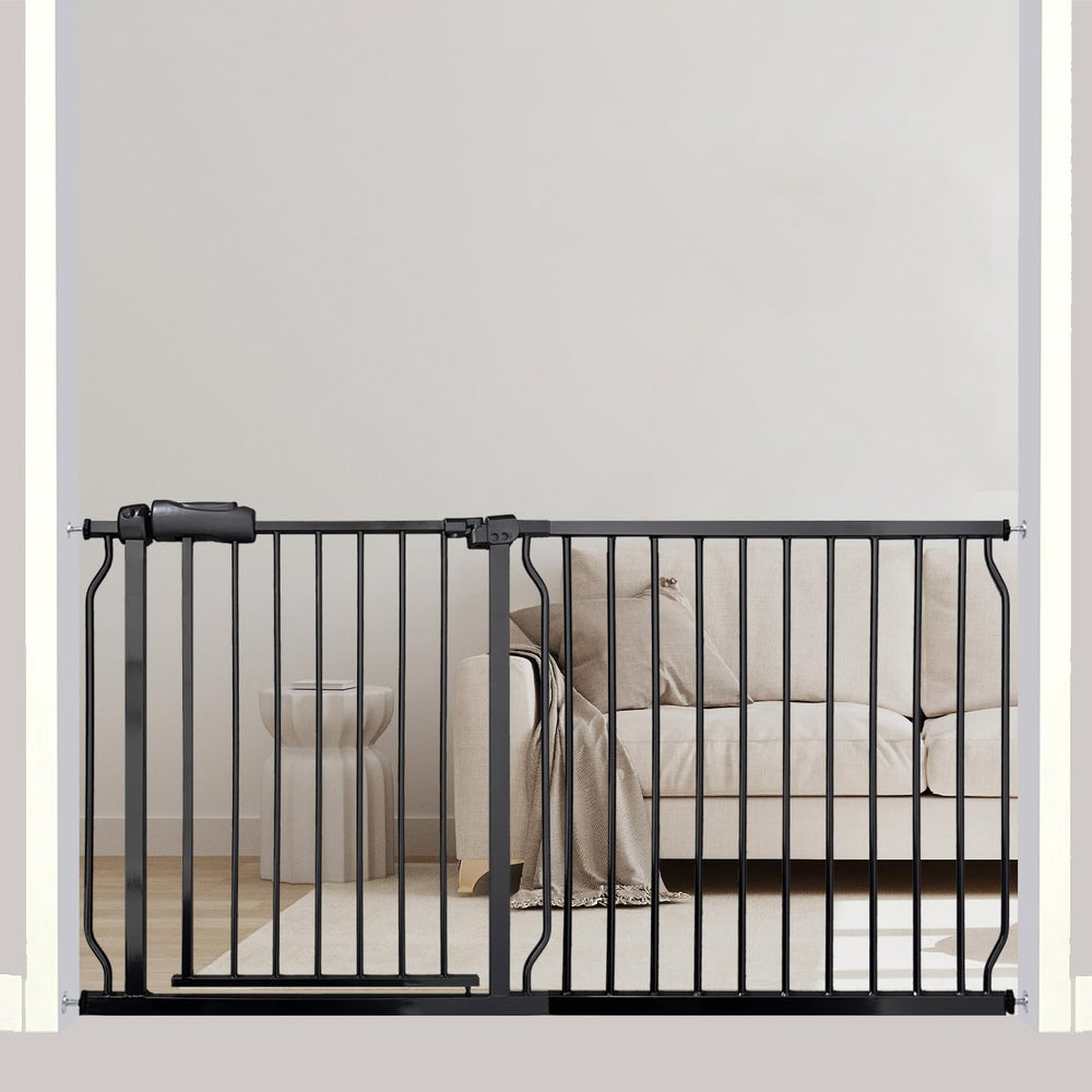 Thasamm extra wide gate extensions illustrate flexible width for stairs and doorways safety