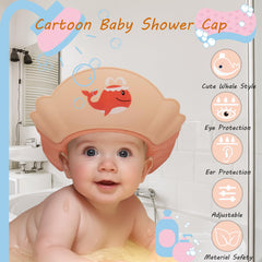 Thcbme kids shower cap adjustable tail strap, secure fit for active bath play.
