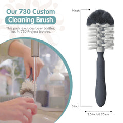 The 730 Project Honey Bear Cup straw-cleaner brush keeps straws fresh.