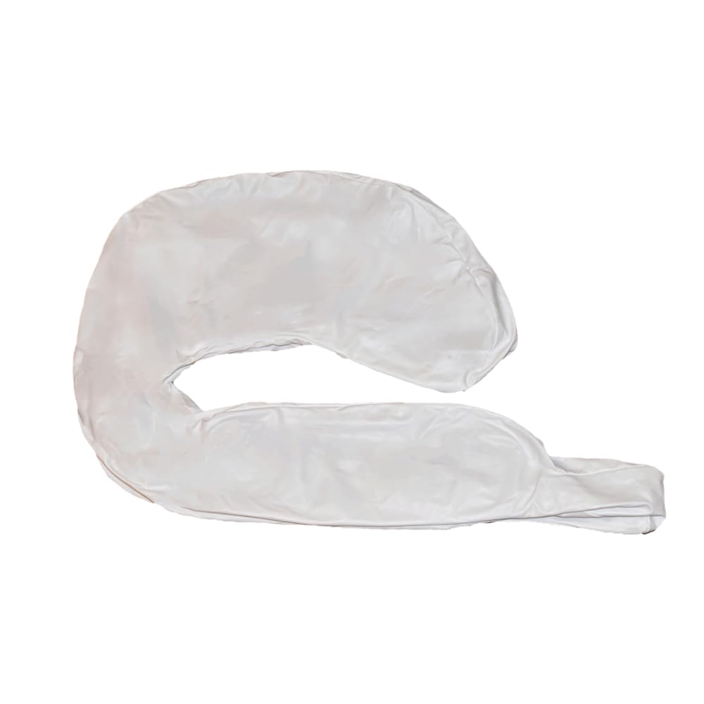 The Daisy Bee Waterproof Nursing Pillow Liner front view protects foam from spills for quick cleanups.