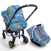 THE KENKYO baby car seat cover with breathable fabric keeps your baby cool and comfortable.