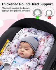 THE KENKYO breathable air mesh insert keeps baby cool in spring and summer trips.