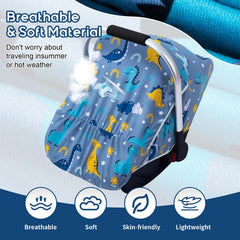 THE KENKYO infant canopy sunshield protects your infant from sun while providing shade.