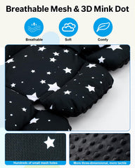 THE KENKYO infant insert double-sided velvet offers warm, cozy feel for cooler days