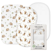 The Linen Company New York 3-pack bassinet sheets soft and breathable.