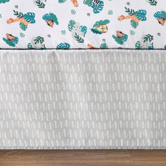The Peanutshell Safari Adventures quilt closeup reveals vibrant prints and textured comfort