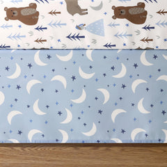 The Peanutshell Under The Stars nursery layout showcases calm woodland theme