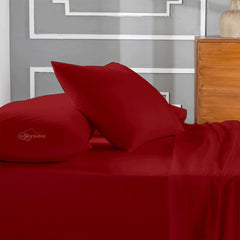 The Sky Bedding toddler pillowcase set 2-pack folded for easy travel storage and staging.