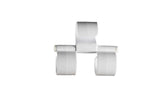 The Smarter Hook Tsh White close-up clip securing a nylon bag.