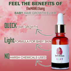 theMANEthang oil dropper enables precise, mess-free application during baby massages.