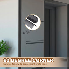 Therwen 90-degree corner protector in-use on a wall edge.