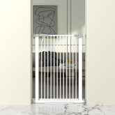 THEYFIRST 41-inch cat gate height shows tall containment for cats