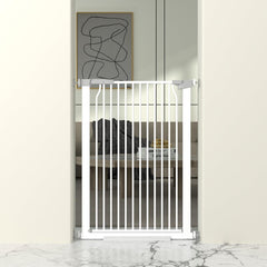 THEYFIRST 41-inch cat gate height shows tall containment for cats