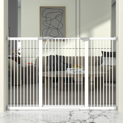 THEYFIRST 41inch cat gate installed in doorway demonstrates tall containment for curious cats