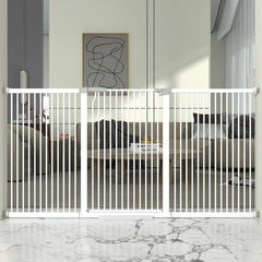 THEYFIRST 41-inch extra tall gate overview, showcasing tall height for pet and child safety in doorways