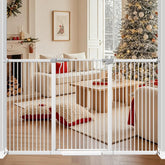 THEYFIRST 41-inch tall gate side view shows tall pet barrier