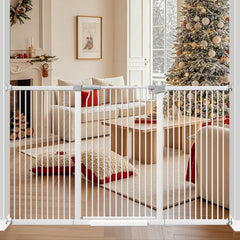 THEYFIRST 41-inch tall gate side view shows tall pet barrier