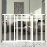 THEYFIRST 41-inch extra-tall gate provides a tall barrier for pets.