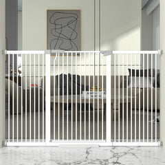 THEYFIRST 41-inch extra tall gate for doorway use—enhanced pet safety.