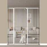 THEYFIRST 57-inch cat gate extended height blocks adventurous cats.