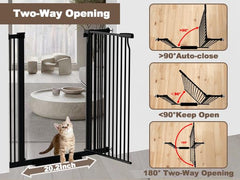 THEYFIRST wide-span gate fits large doorways and hallways with secure fit.