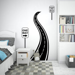 THEYGE black-street-wall-decals-adhesive-removable provides a sleek, removable accent on walls and furniture.