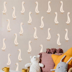THEYGE cute-goose-wall-stickers-sheets offer easy, removable decor for a playful nursery.