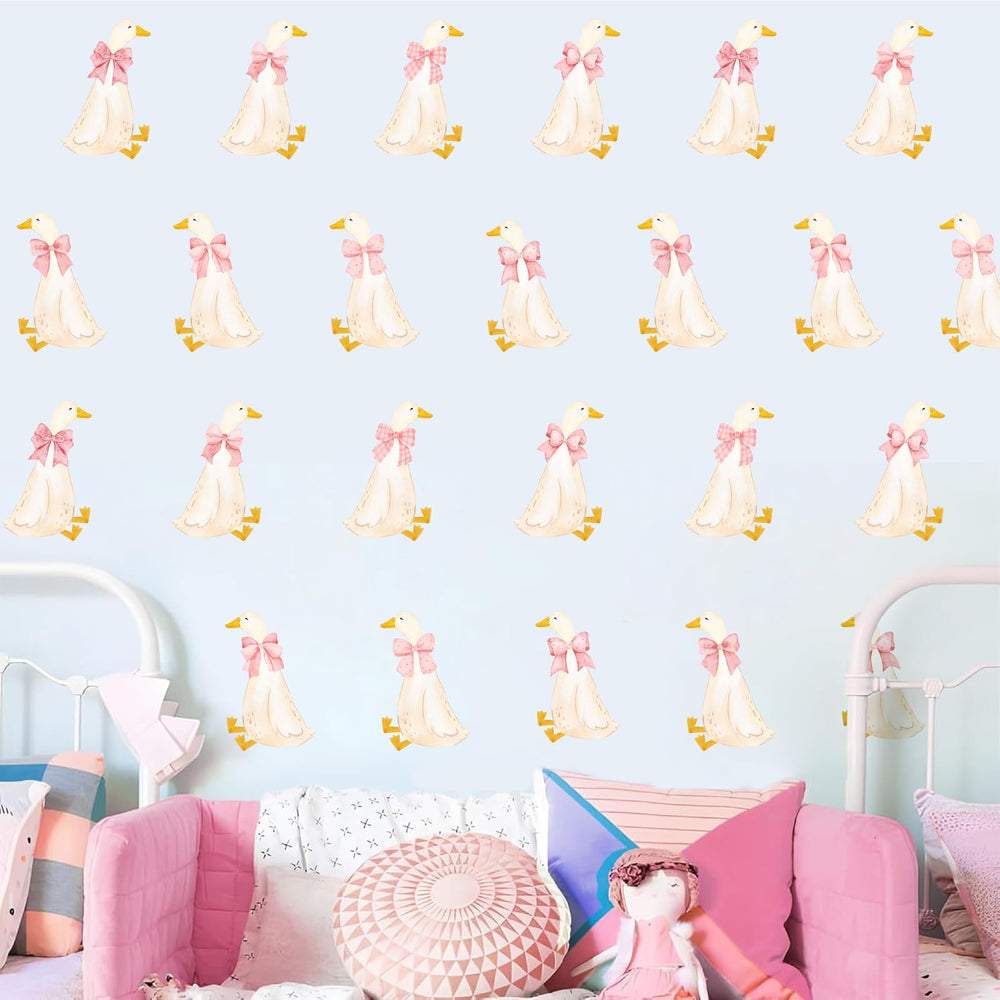 THEYGE Goose wall decals watercolor geese sheets for cozy nursery wall decor