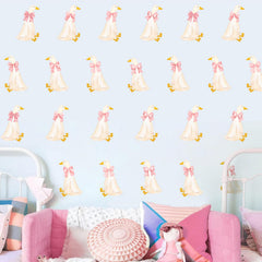 THEYGE Goose wall decals watercolor geese sheets for cozy nursery wall decor