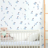 THEYGE Seagull watercolor wall sticker for nursery with beach vibe