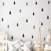 THEYGE small pine tree wall decal forest scene adds playful woodland charm to any room.