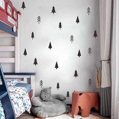 THEYGE small pine tree wall decal peel and stick enables quick, mess-free room updates.