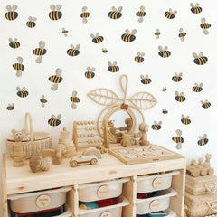 THEYGE watercolor bee DIY window stickers for windows and glass surfaces