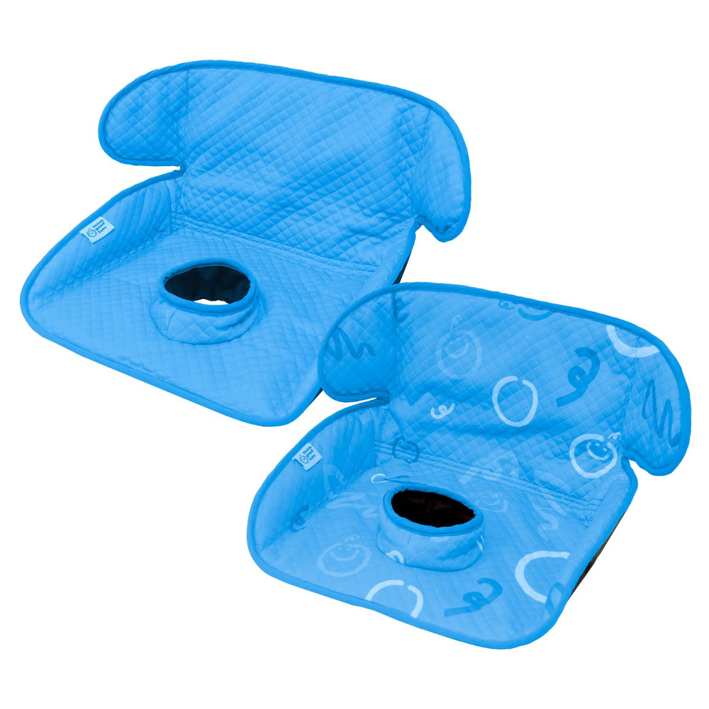Think Good Tots Blue Piddle Pad pack shot showing two-pack potty training protection
