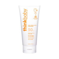 Thinkbaby SPF50+ sunscreen jar cap provides reliable protection for baby's delicate skin
