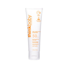 Thinkbaby sunscreen bottle front view for on-the-go mineral protection
