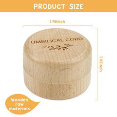Thootyriaf Umbilical Cord Memorial Box round design provides timeless keepsake storage
