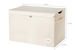 Three Sprouts toy chest with handles for easy lifting and transport