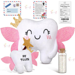 Threehoney Tooth Fairy Pillow with pocket keeps teeth safe for magical memories.