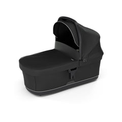Thule bassinet black extendable canopy provides sun protection and airflow
