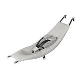 Thule Chariot infant sling gray secures quick, safe installation with sturdy hooks.