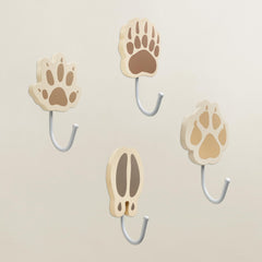 Thungeek wooden fox track hook keeps kids' coats organized with playful woodland charm.