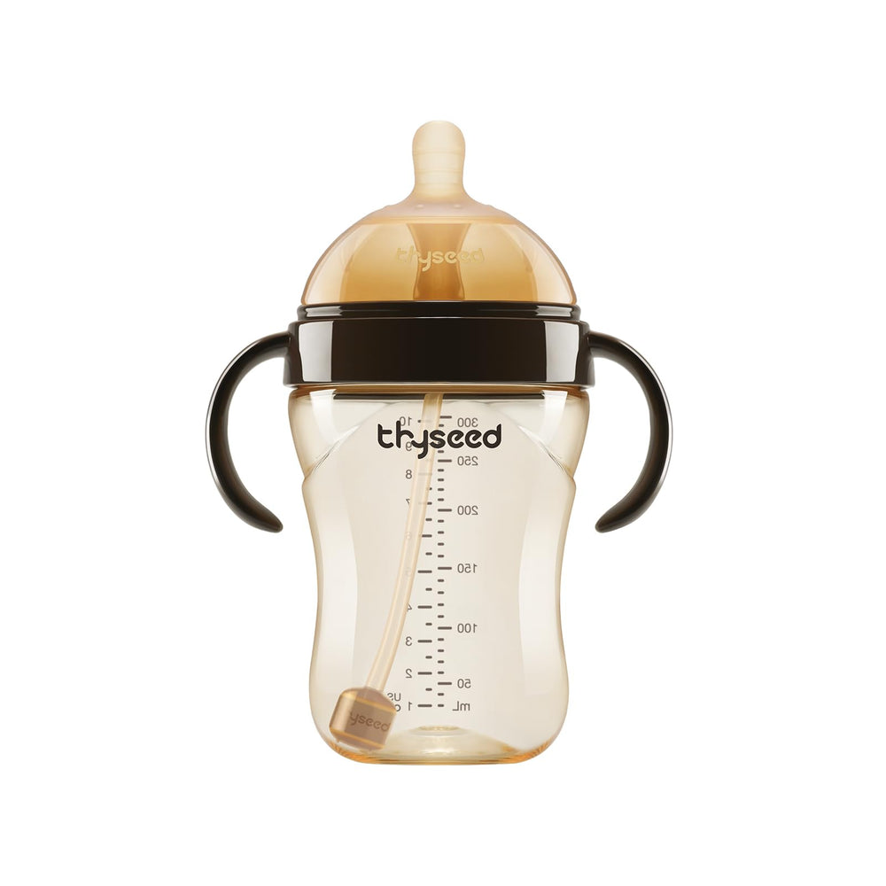Thyseed PPSU natural breast-like bottle outer view for daily feeding comfort and safety.