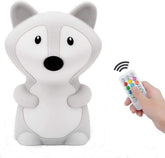 Tianhaixing big Fox night light on table with gentle bedtime glow.