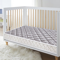 Tiankehan premium dual-sided crib mattress side view emphasizes edge resilience for growing toddlers.
