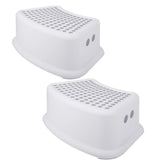 Tiawudi Step Stool 2-Pack with gray safety grips for secure bathroom independence.